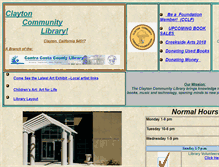 Tablet Screenshot of claytonlibrary.org